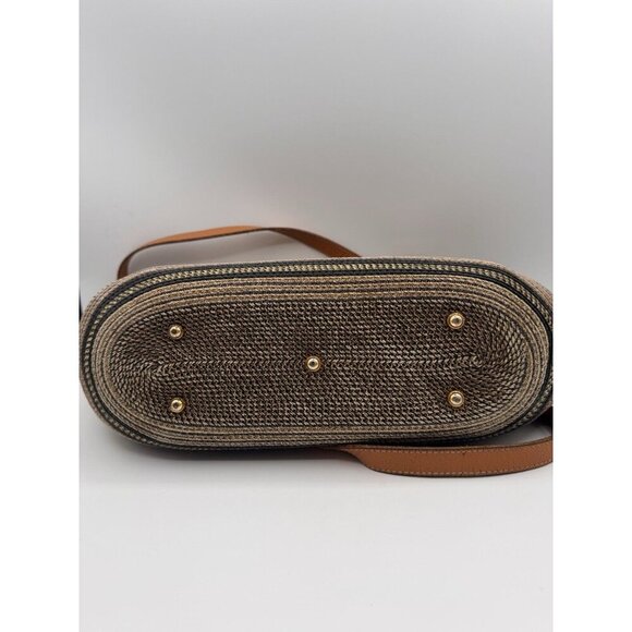 Eric Javits Purse Woven Straw Multicolor Gold Medium Shoulder Hand Bag $480 - Picture 16 of 16